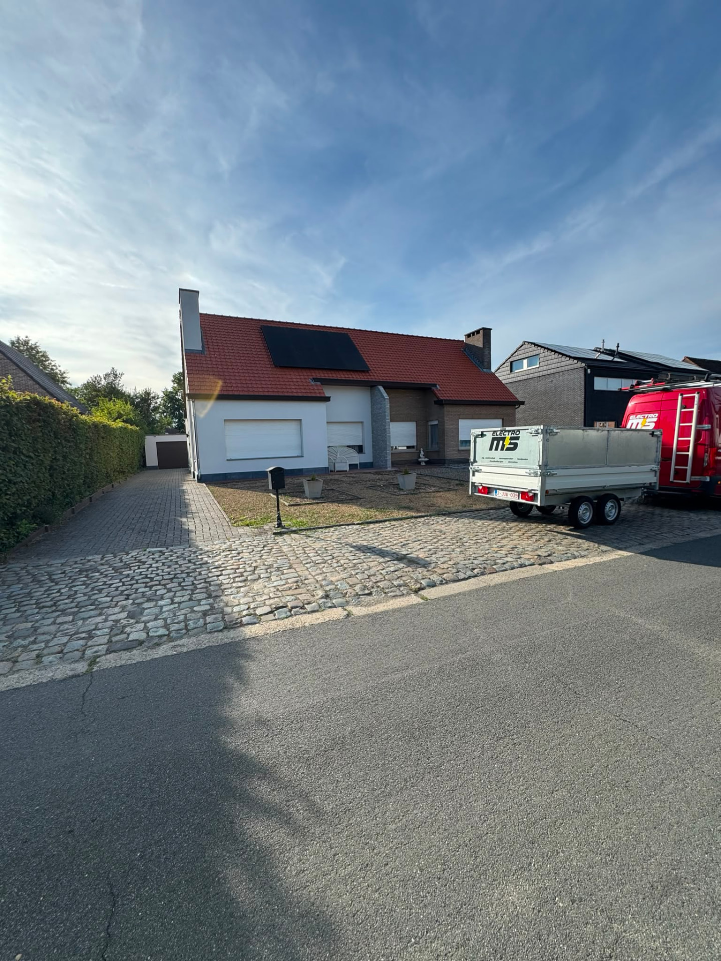 Bestelwagen van Electro MS op de werf